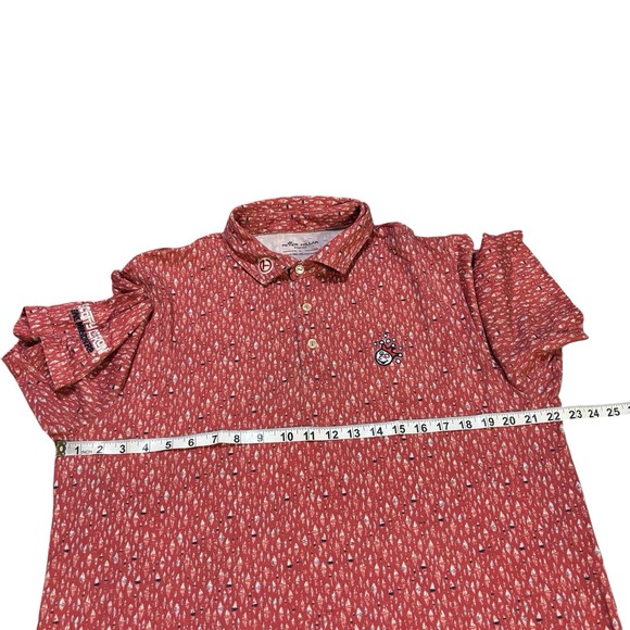 Peter Millar Seaside Scotty Cameron Polo Shirt Boat Print Mens Large Pima Cotton - Picture 8 of 9